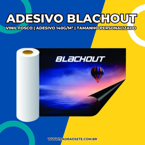 Adesivo Blackout Fosco Solvente M²