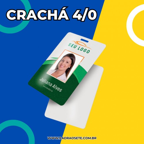 Crachá de PVC 0,75mm - 4/0