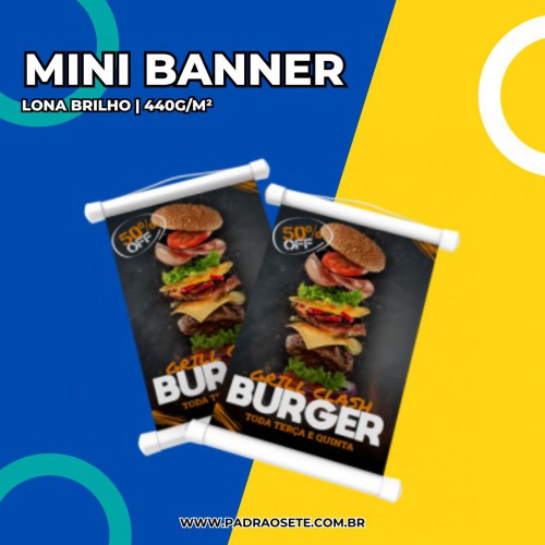 Mini Banner Lona Brilho